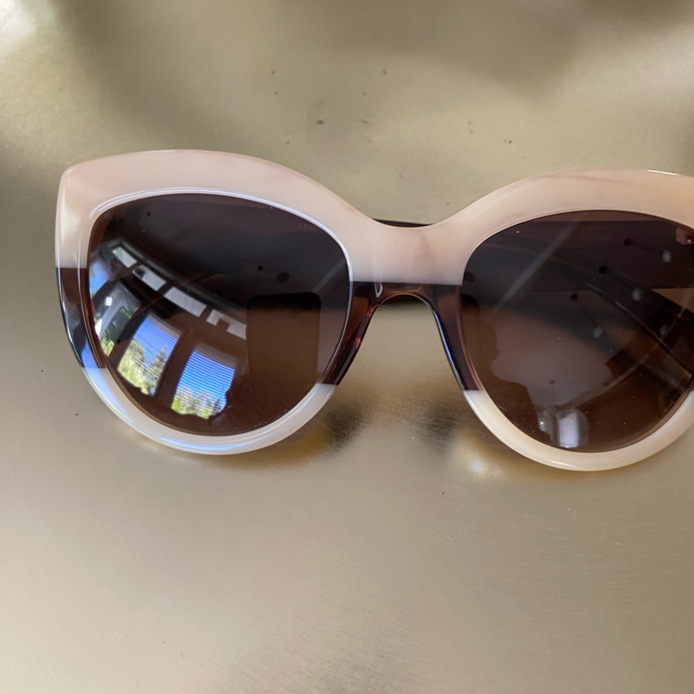 Marc Jacobs Cream and Brown Glasses